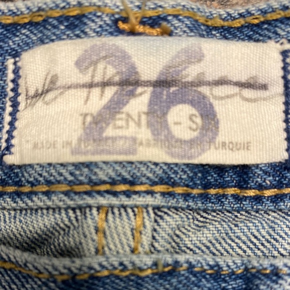 Free People We the Free Jeans Straight Leg Button Fly Size 26 - Picture 4 of 8